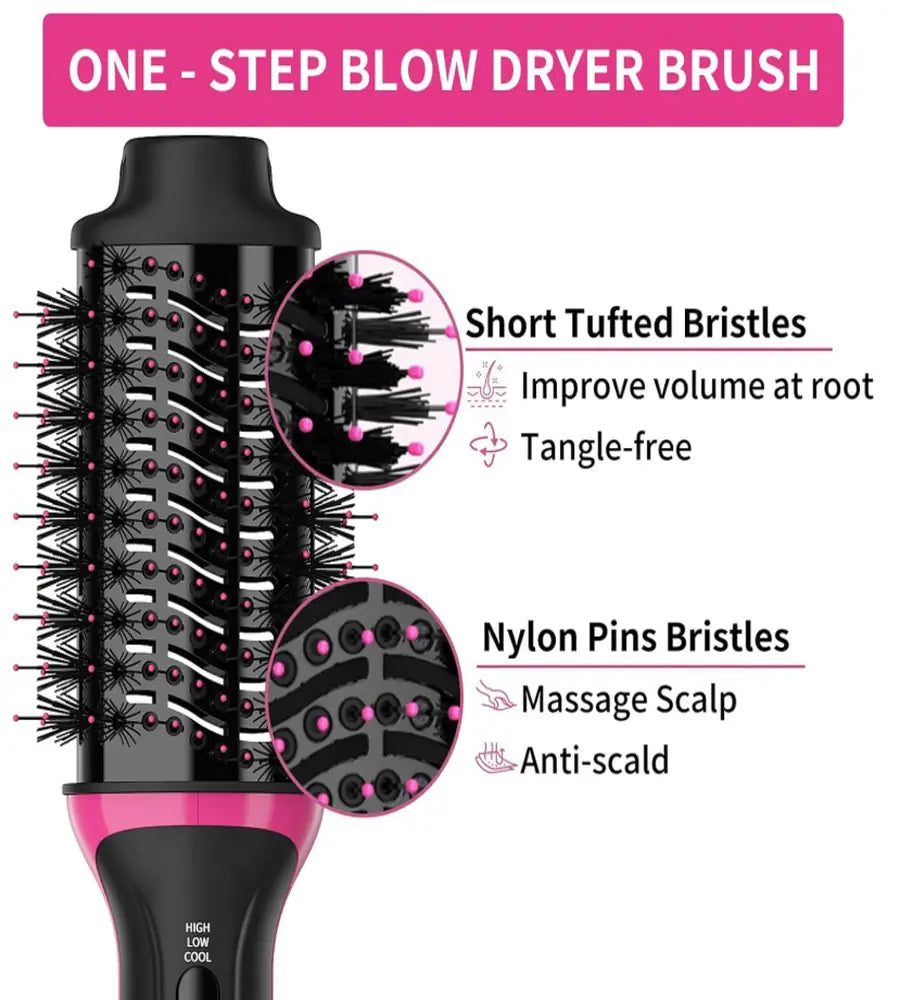 3-IN-1 Hot Air Brush & Straightener